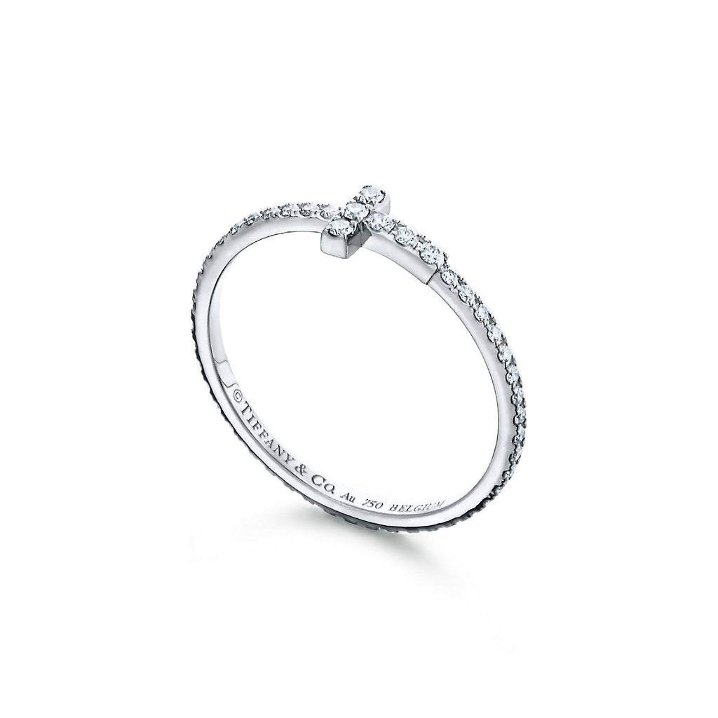 Tiffany Diamond Wire 18K Gold Ring product image 3, provided for visual reference and product detail review