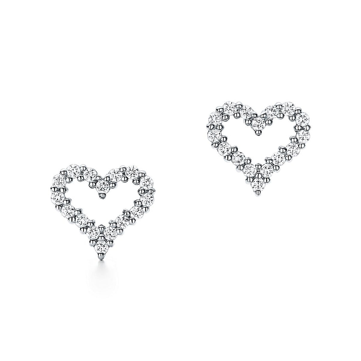 Tiffany Heart Diamonds 18K Gold Earrings product image 1, provided for visual reference and product detail review