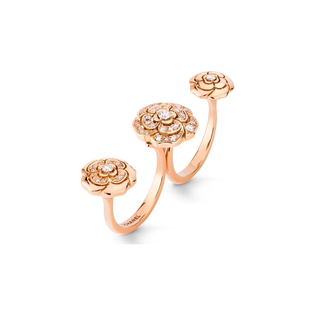 Chanel Extrait De Cam ̈¦lia Transformable 18K Gold Ring product image 1, provided for visual reference and product detail