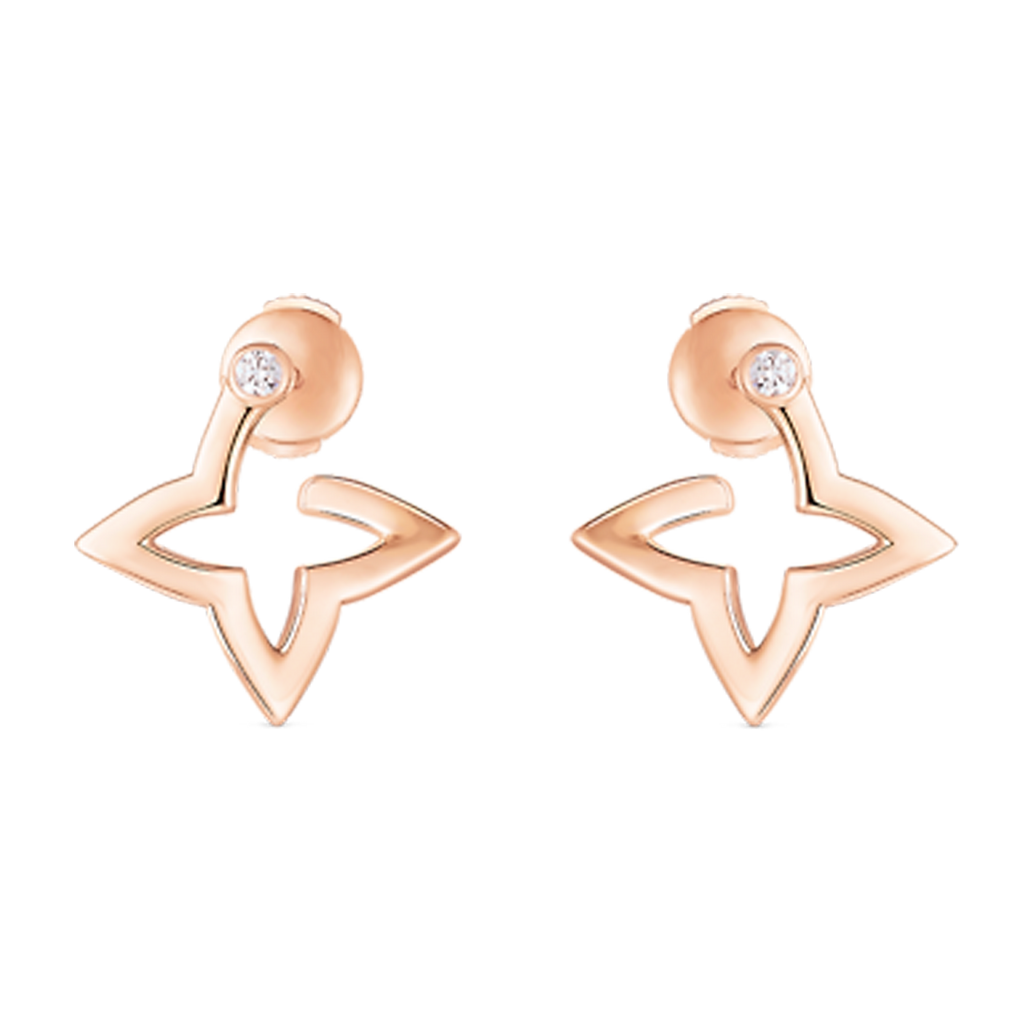 Louis Vuitton Blossom Mini Hoops 18K Gold Earrings product image 1, provided for visual reference and product detail review