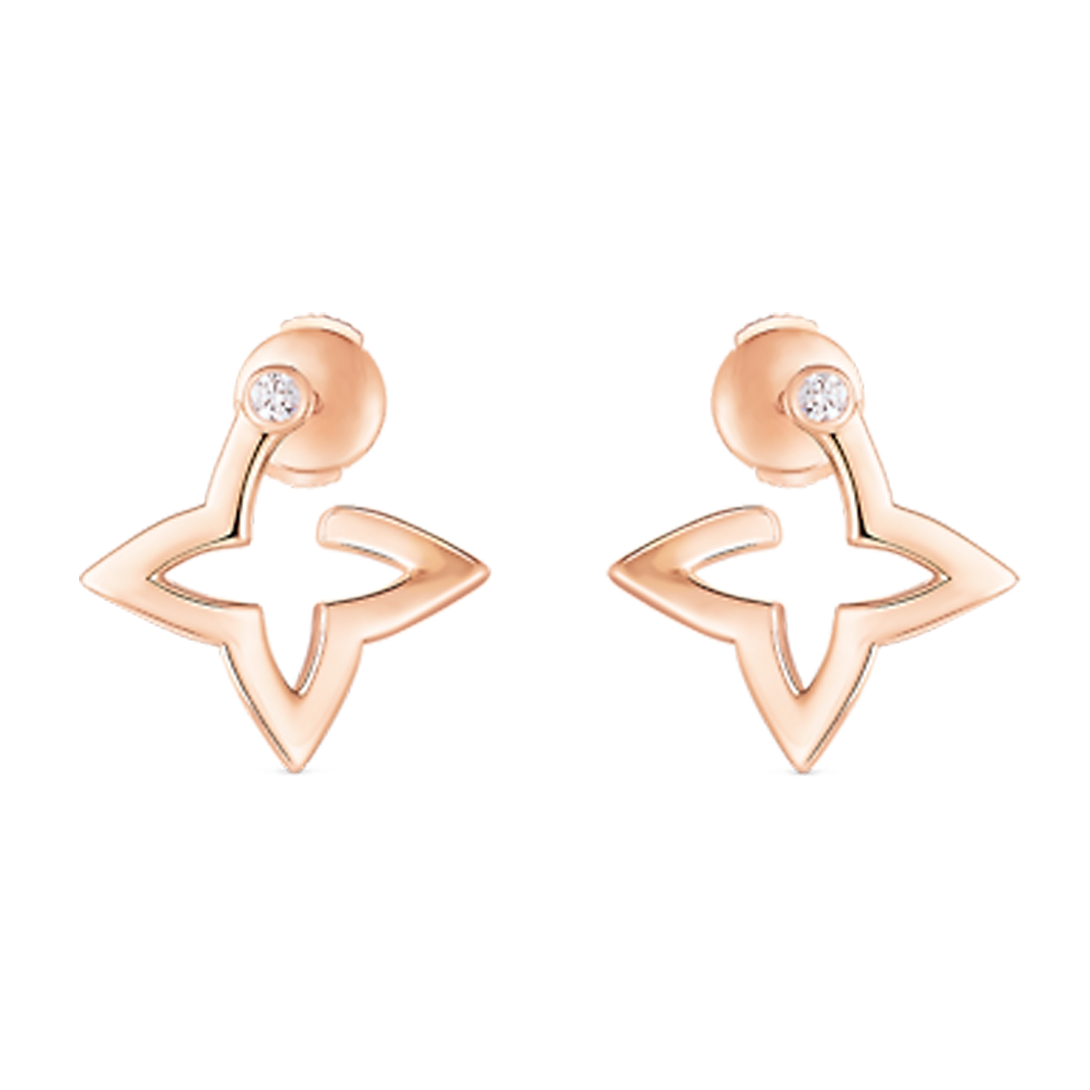 Louis Vuitton Blossom Mini Hoops 18K Gold Earrings product image 1, provided for visual reference and product detail review