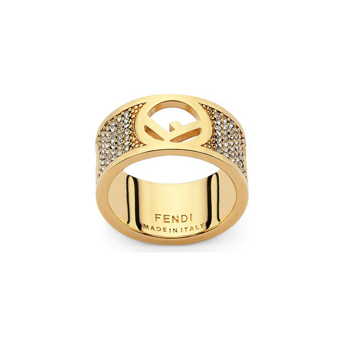 Fendi Is Wide 18K Gold Ring product image 1, provided for visual reference and product detail review