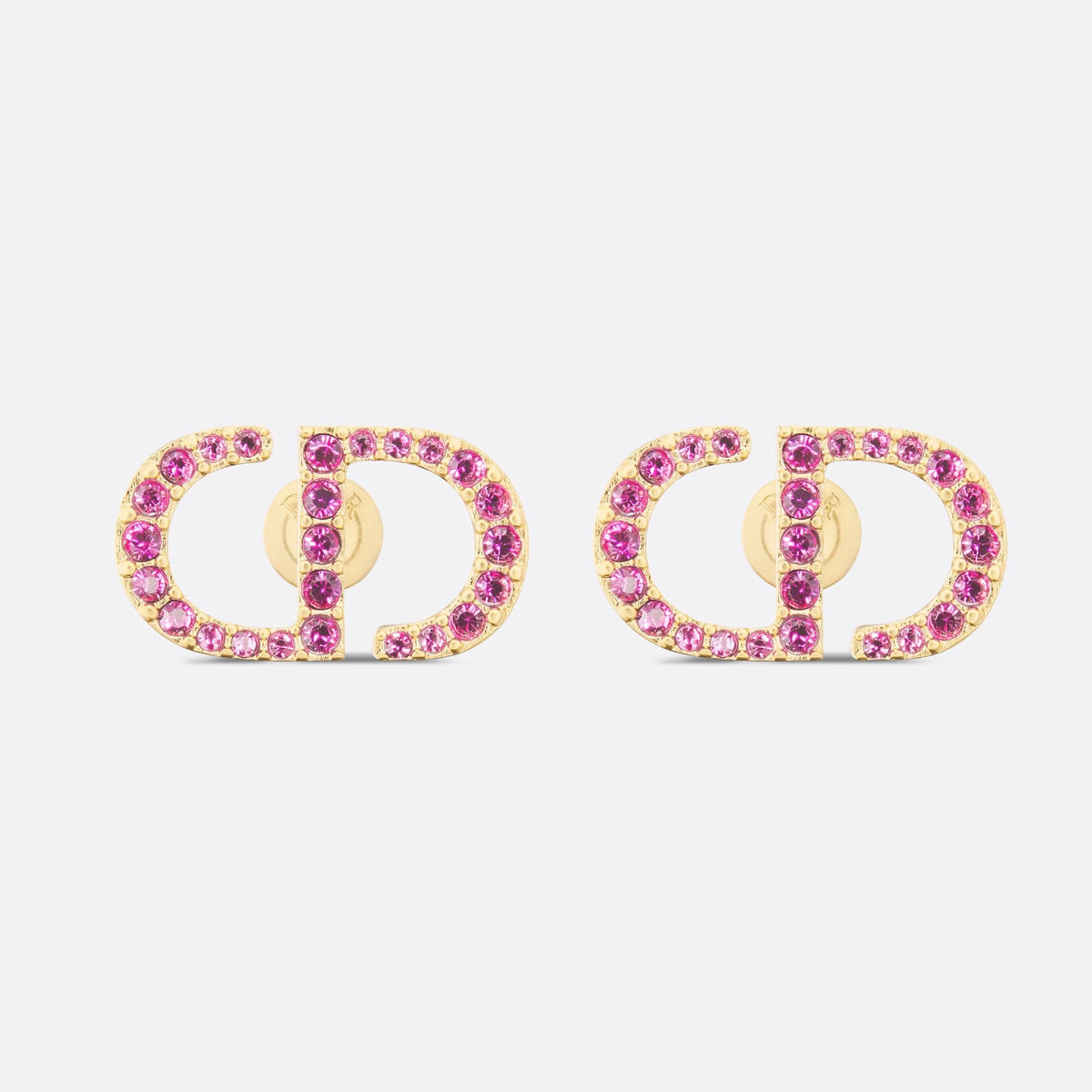 Dior Petit Stud Fuchsia Crystals 18K Gold Earrings product image 1, provided for visual reference and product detail review