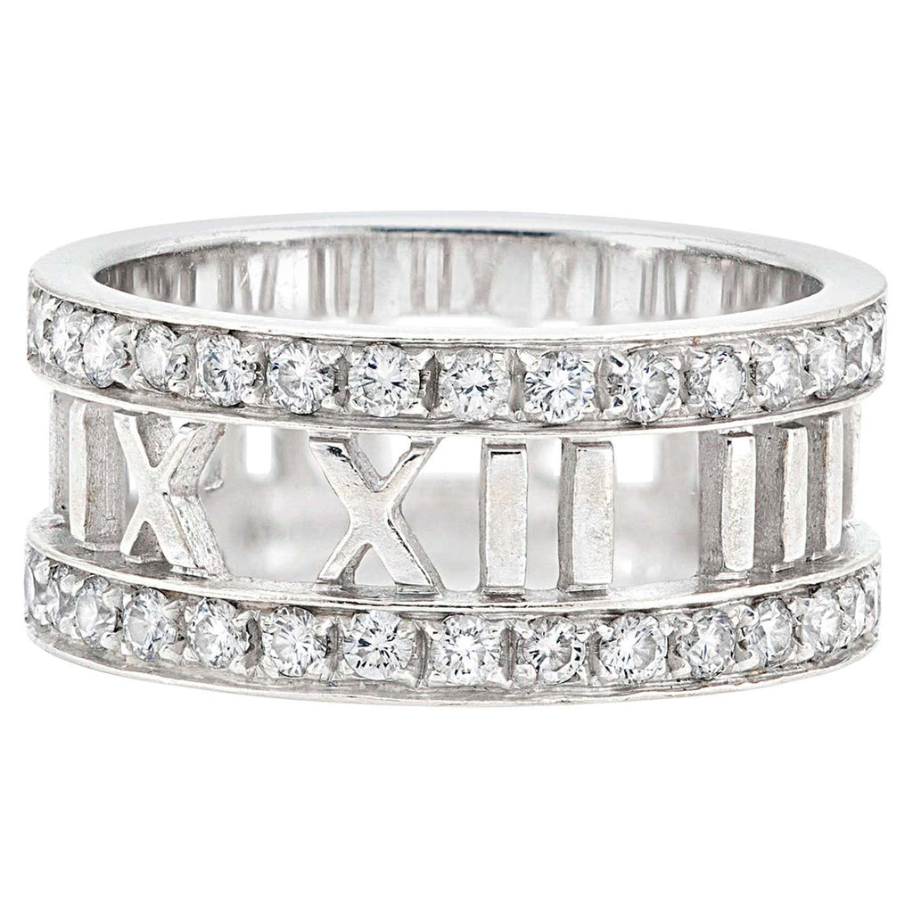 Tiffany Atlas Open Diamond 18K Gold Ring product image 1, provided for visual reference and product detail review