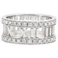 Tiffany Atlas Open Diamond 18K Gold Ring product image 1, provided for visual reference and product detail review