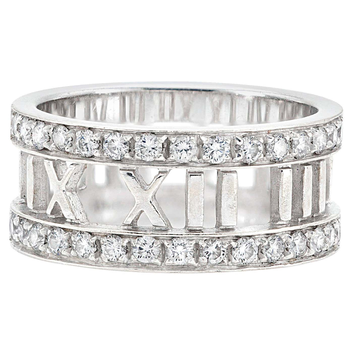 Tiffany Atlas Open Diamond 18K Gold Ring product image 1, provided for visual reference and product detail review