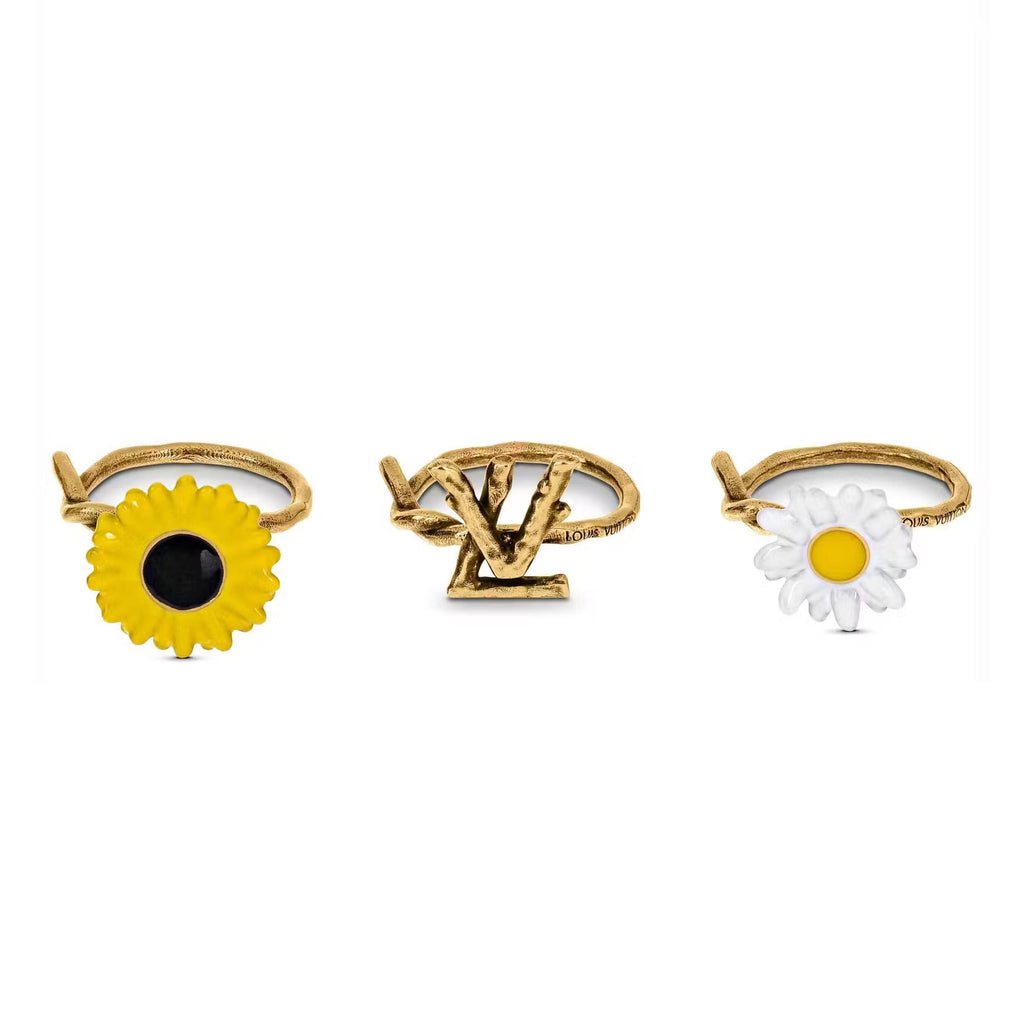 Louis Vuitton Gardening Set of Three 18K Gold Ring product image 1, provided for visual reference and product detail review