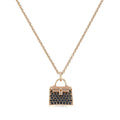 Hermes Amulettes Kelly Black Diamonds 18K Gold Necklace product image 1, provided for visual reference and product detail