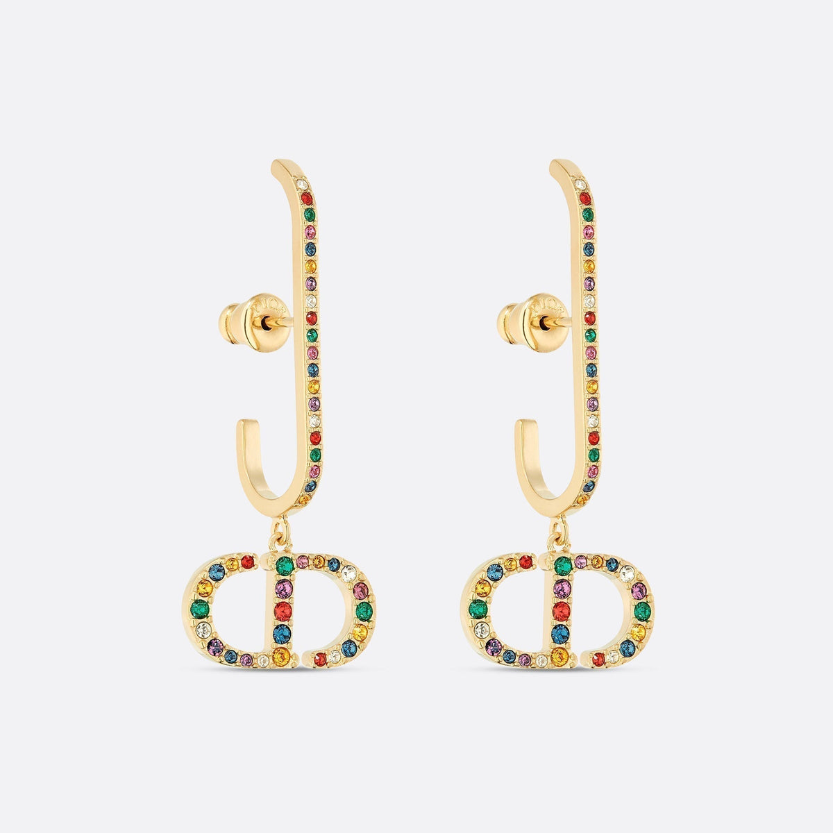 Dior 30 Montaigne Crystals 18K Gold Earrings product image 1, provided for visual reference and product detail review