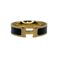 Hermes Vintage Clic 18K Gold Ring product image 1, provided for visual reference and product detail review