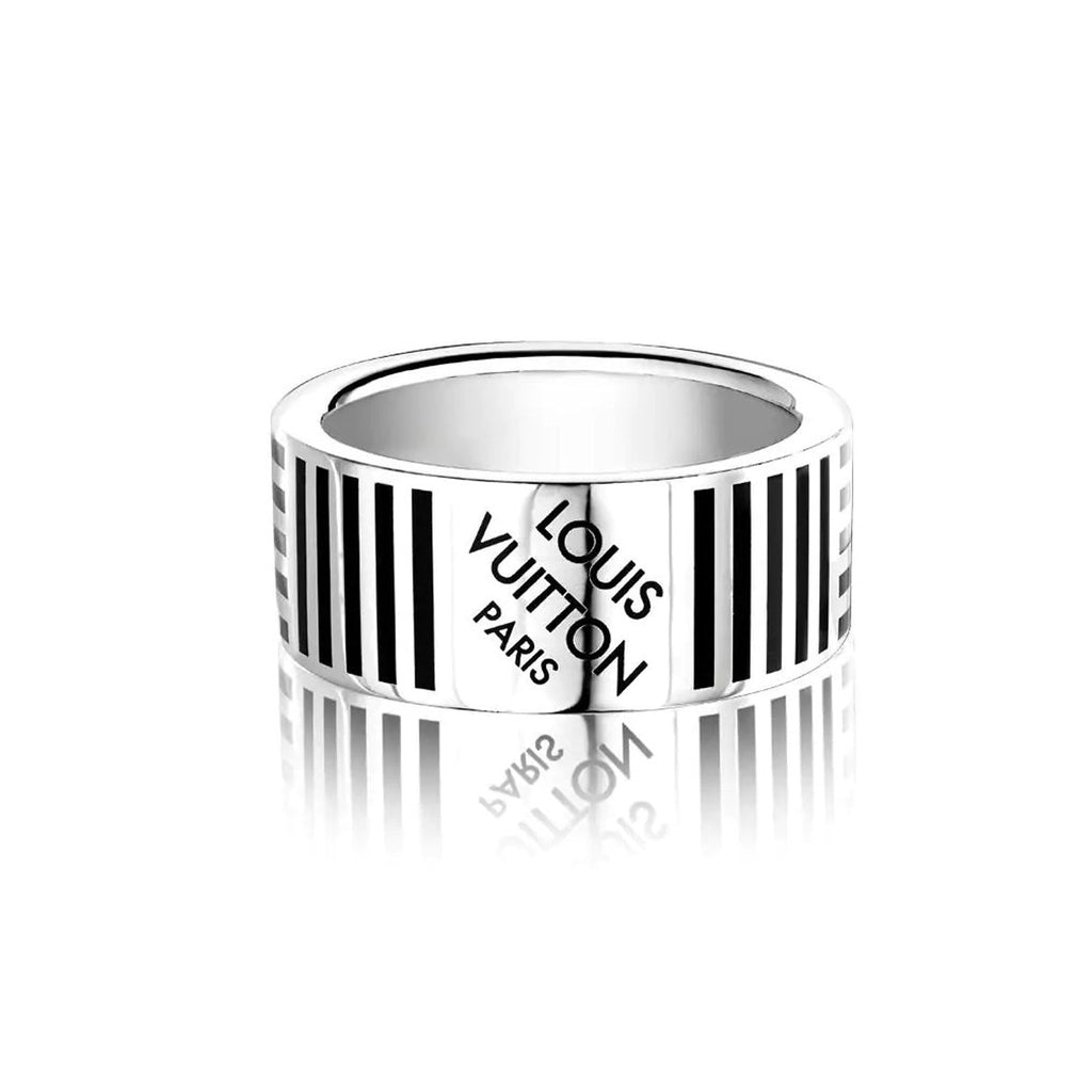Louis Vuitton Damier Black 18K Gold Ring product image 1, provided for visual reference and product detail review