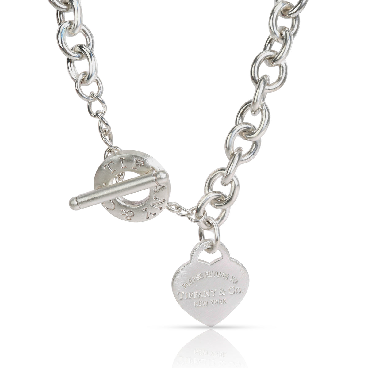 Tiffany Heart Tag 18K Gold Necklace product image 3, provided for visual reference and product detail review