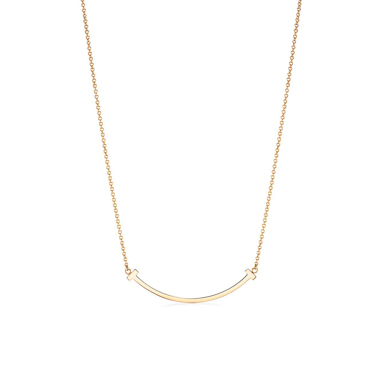 Tiffany Smile Pendant 18K Gold Necklace product image 1, provided for visual reference and product detail review