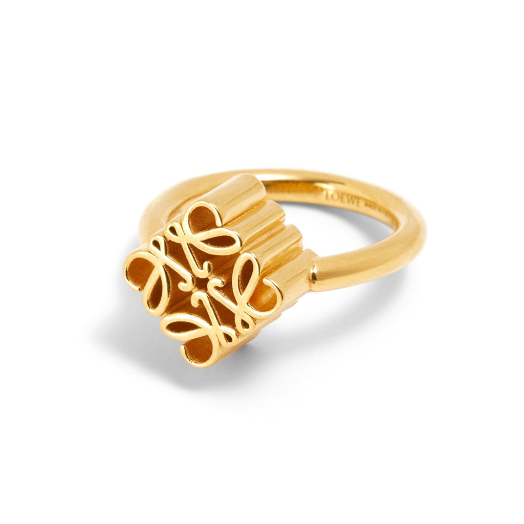 LOEWE Anagram Single Anagram 18K Gold Ring product image 1, provided for visual reference and product detail review