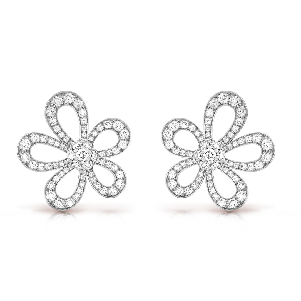 Flowerlace 18K Gold Earrings product image 1, provided for visual reference and product detail review