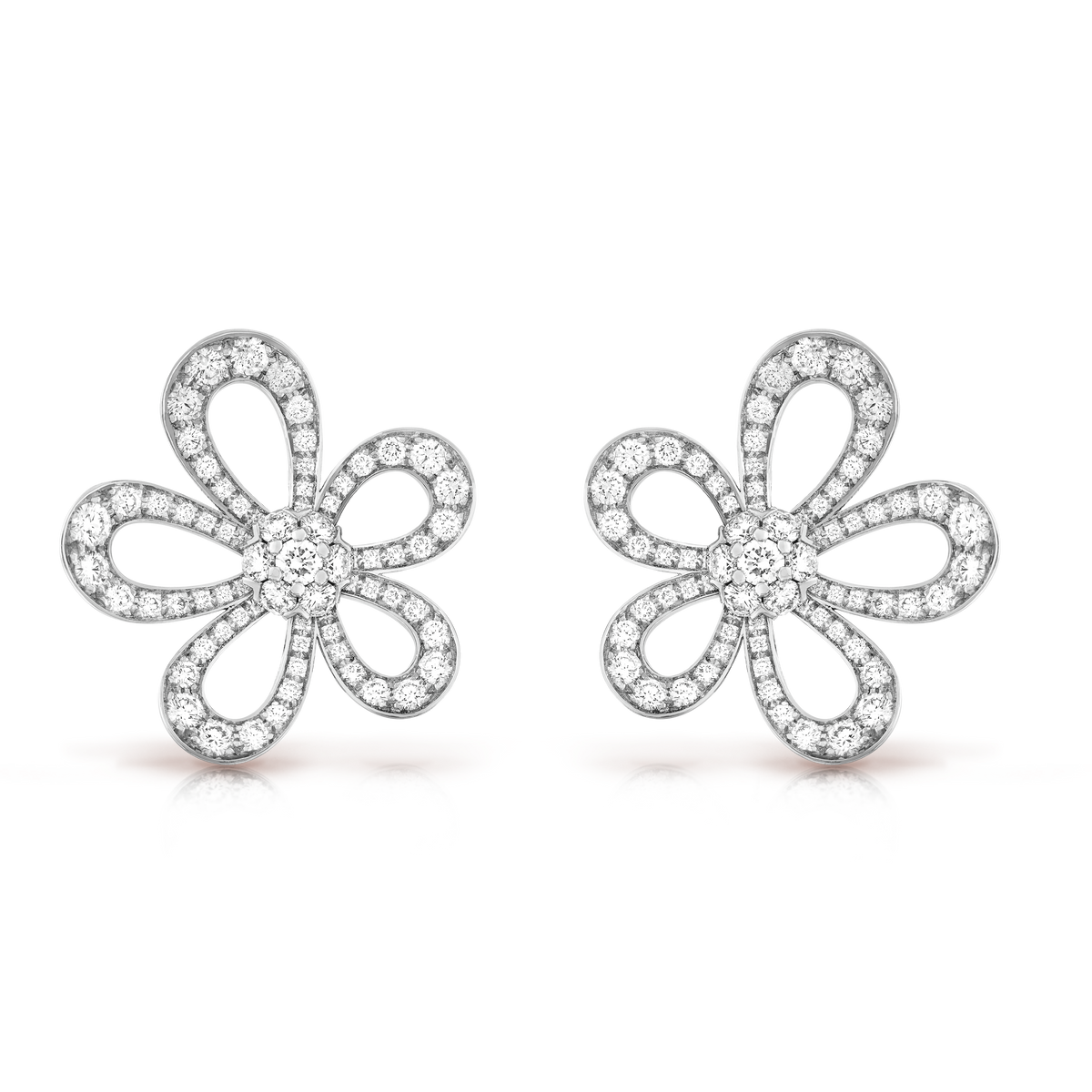 Flowerlace 18K Gold Earrings product image 1, provided for visual reference and product detail review