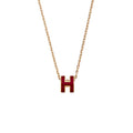 Hermes Mini Pop Red 18K Gold Necklace product image 1, provided for visual reference and product detail review