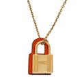 Hermes O'Kelly Pendant 18K Gold Necklace product image 1, provided for visual reference and product detail review