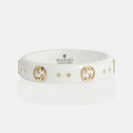 Gucci Double Icon White Zirconia 18K Gold Ring product image 1, provided for visual reference and product detail review