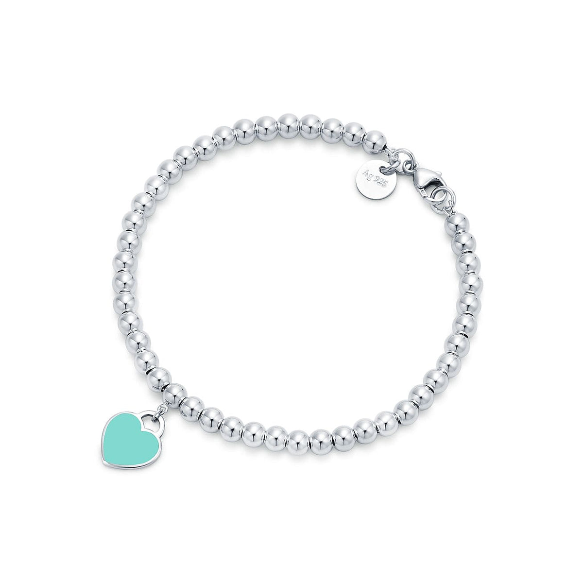 Tiffany Return to Blue Heart Tag Bead 18K Gold Bracelet product image 1, provided for visual reference and product detail