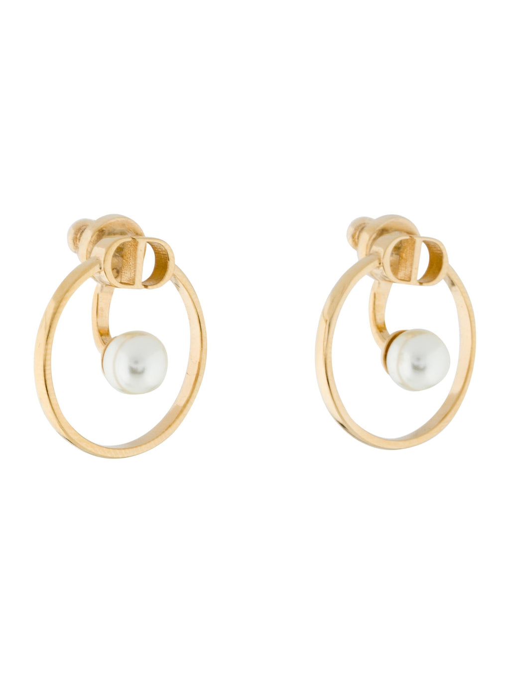 Dior 30 Montaigne Pearls 18K Gold Earrings product image 2, provided for visual reference and product detail review