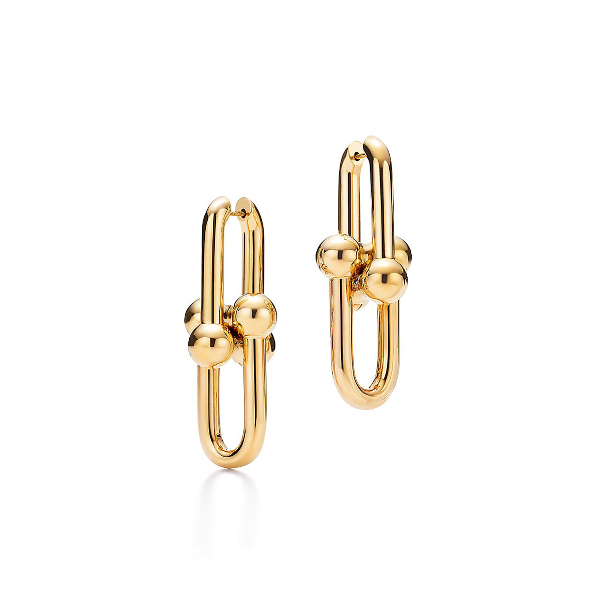 Tiffany HardWear Extra Large Link 18K Gold Earrings product image 1, provided for visual reference and product detail review