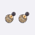 Dior Tribales Black Stone-Effect Resin Pearls 18K Gold Earrings product image 1, provided for visual reference and product