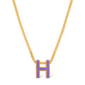 Hermes Mini Pop Purple 18K Gold Necklace product image 1, provided for visual reference and product detail review
