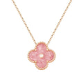 Pink Diamond Clover Necklace product image 1, provided for visual reference and product detail review
