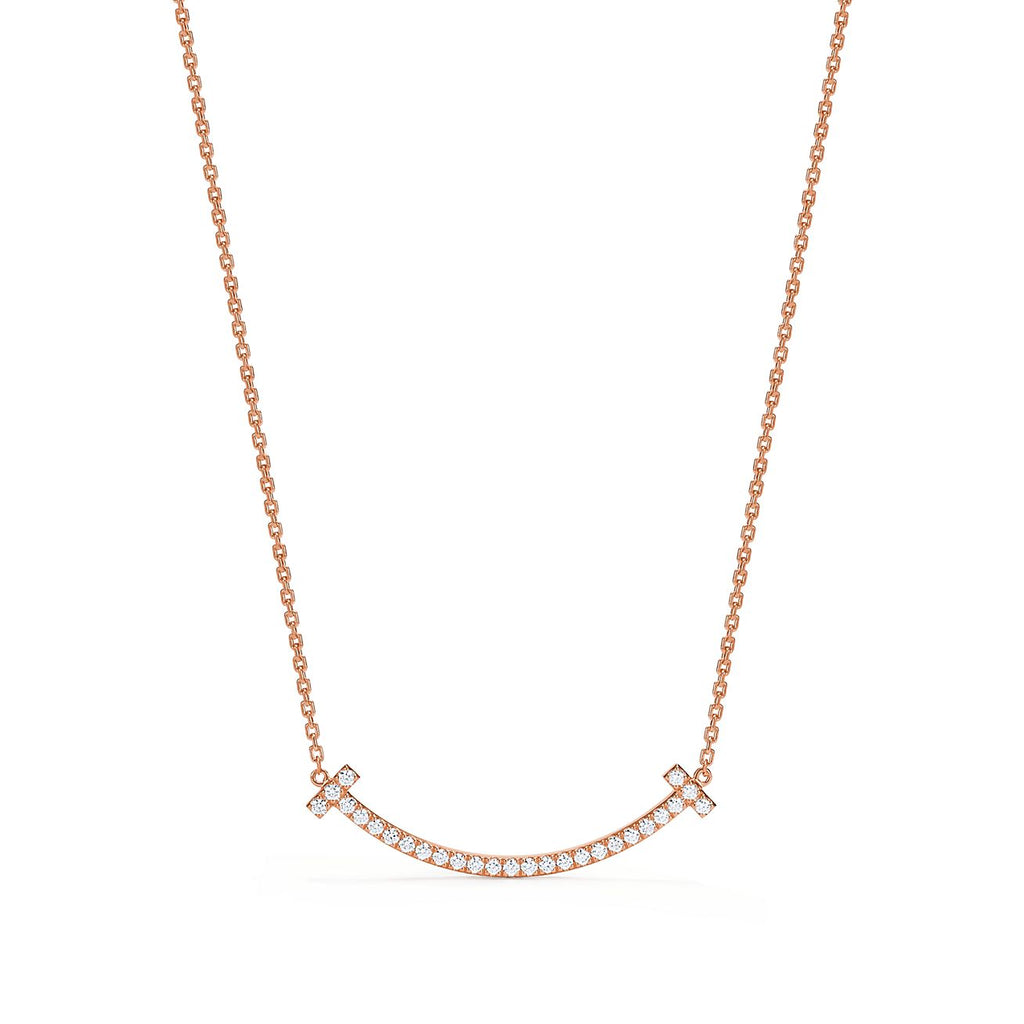 Tiffany Medium Diamond Pendant 18K Gold Necklace product image 1, provided for visual reference and product detail review