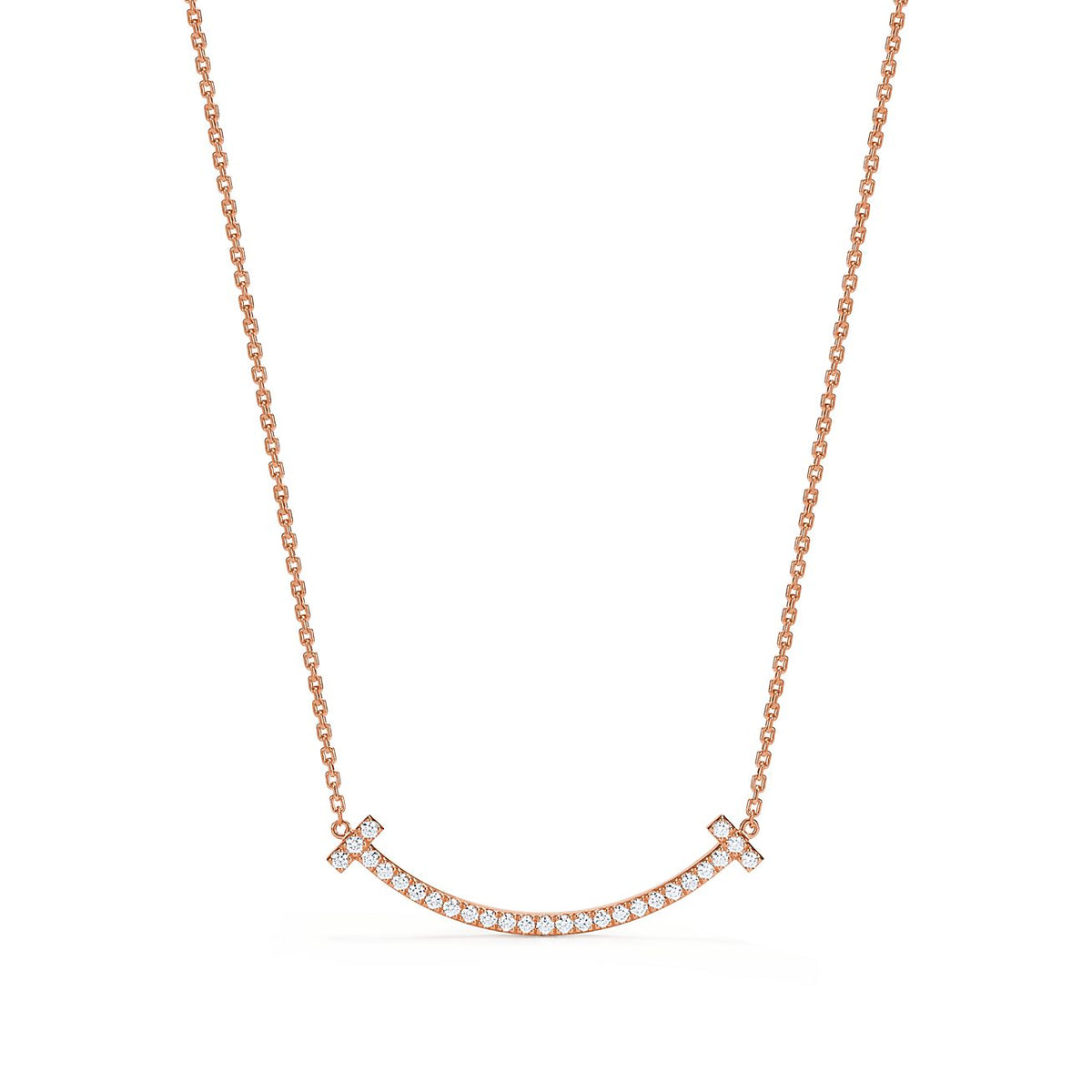 Tiffany Medium Diamond Pendant 18K Gold Necklace product image 1, provided for visual reference and product detail review