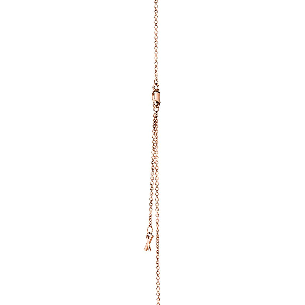 Tiffany Atlas X Closed Interlocking Pendant 18K Gold Necklace product image 2, provided for visual reference and product