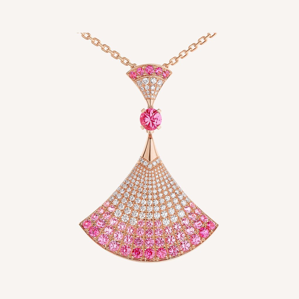 Bvlgari DIVAS' DREAM Pink Diamonds 18K Gold Necklace product image 3, provided for visual reference and product detail review