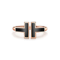 Tiffany Black Onyx Wire 18K Gold Ring product image 1, provided for visual reference and product detail review