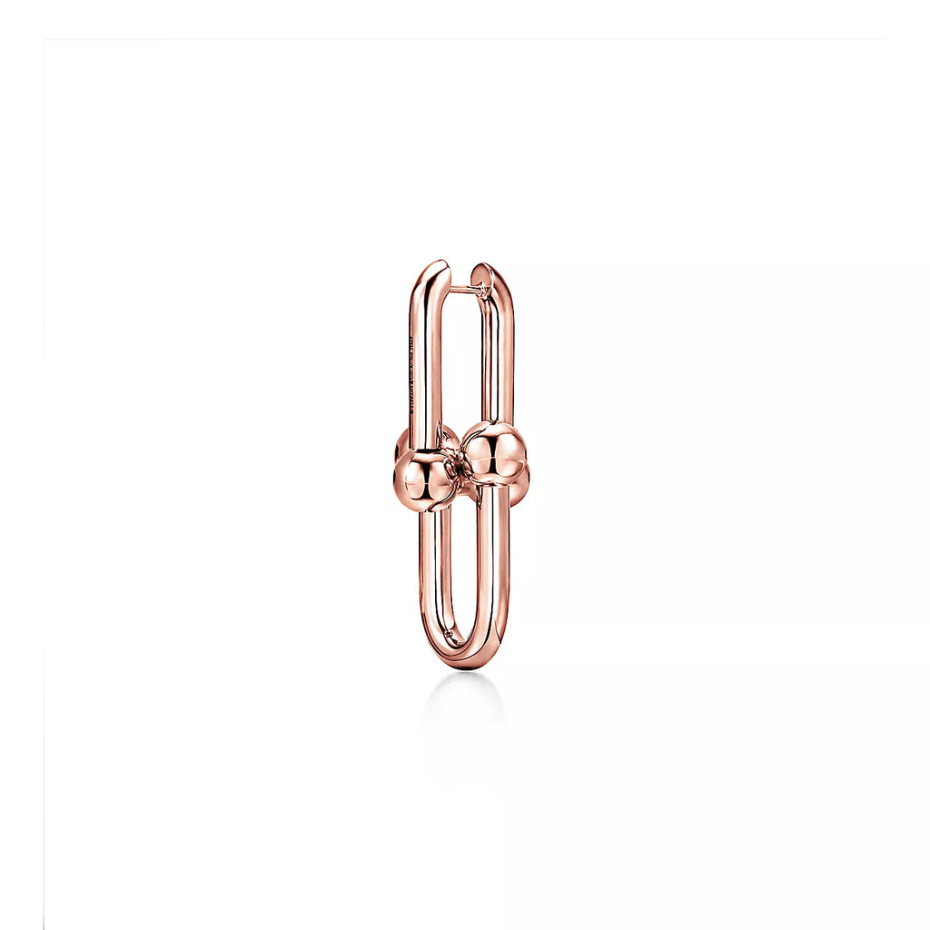 Tiffany HardWear Extra Large Link 18K Gold Earrings product image 4, provided for visual reference and product detail review