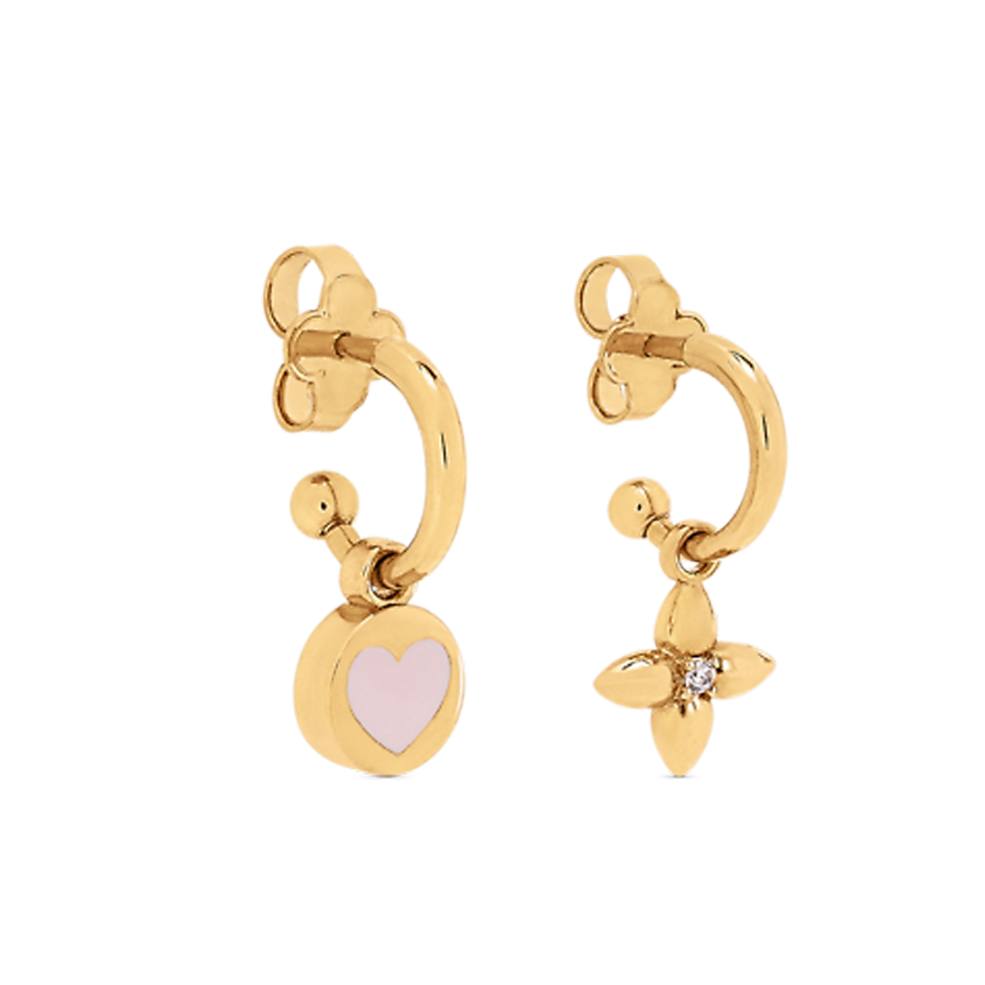 Louis Vuitton Iconic Heart 18K Gold Earrings product image 1, provided for visual reference and product detail review