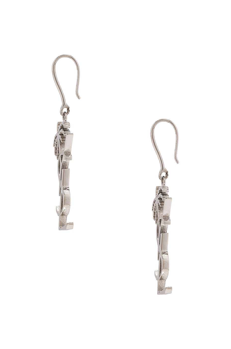YSL Monogram Palmier Statement 18K Gold Earrings product image 5, provided for visual reference and product detail review