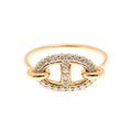 Hermes Farandole Diamond 18K Gold Ring product image 1, provided for visual reference and product detail review