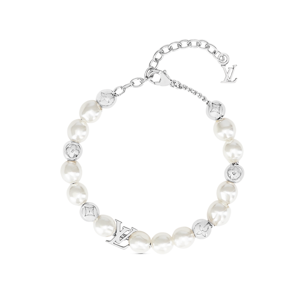 Louis Vuitton Monogram White Pearls 18K Gold Bracelet product image 1, provided for visual reference and product detail