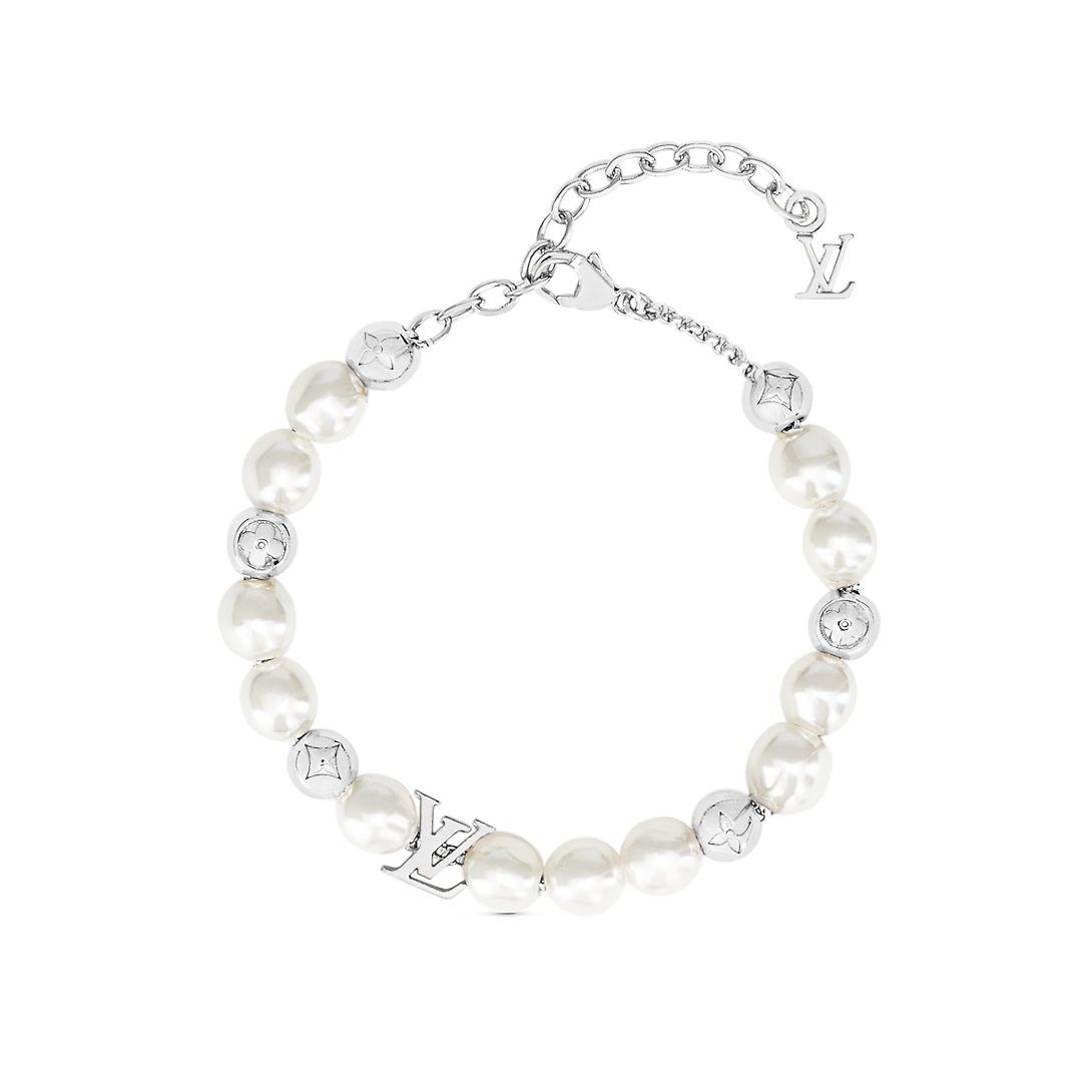 Louis Vuitton Monogram White Pearls 18K Gold Bracelet product image 1, provided for visual reference and product detail