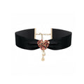 Dior 30 Montaigne Red Crystals Choker 18K Gold Necklace product image 1, provided for visual reference and product detail
