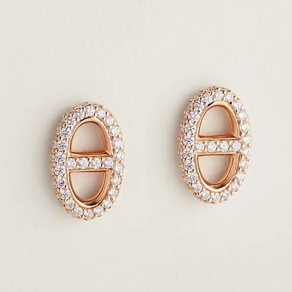 Hermes Farandole Diamond 18K Gold Earrings product image 1, provided for visual reference and product detail review