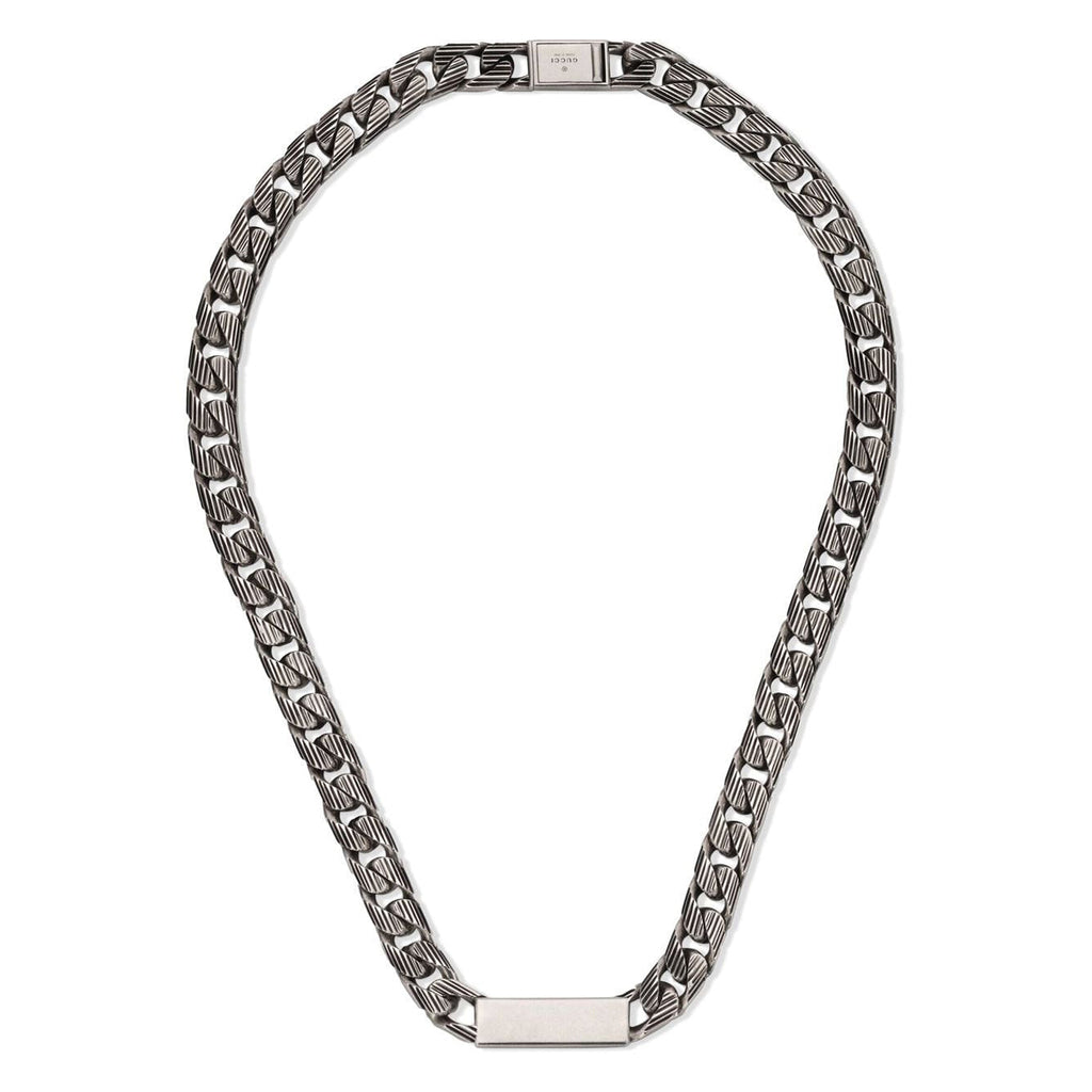 Double Gucci Logo Enamel Chain Necklace product image 3, provided for visual reference and product detail review
