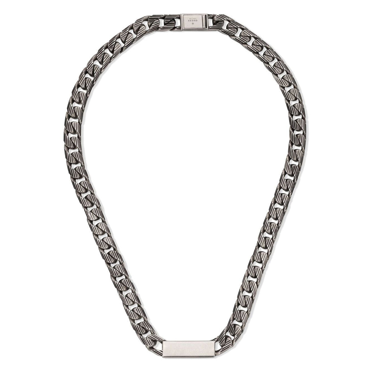 Double Gucci Logo Enamel Chain Necklace product image 3, provided for visual reference and product detail review