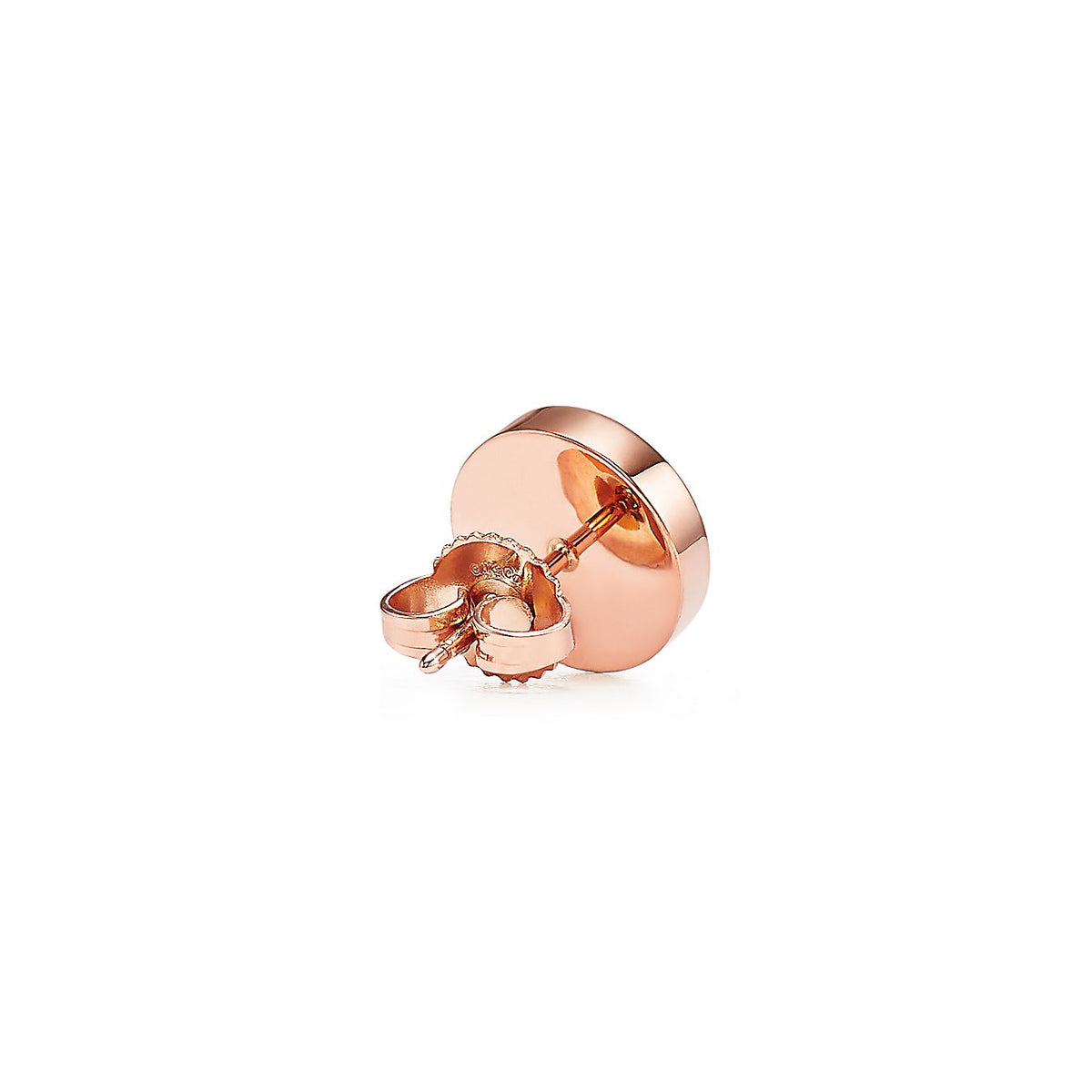 Tiffany Mother-Of-Pearl Circle 18K Gold Earrings product image 7, provided for visual reference and product detail review