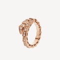 Bvlgari Serpenti Viper Pave Diamond 18K Gold Ring product image 1, provided for visual reference and product detail review