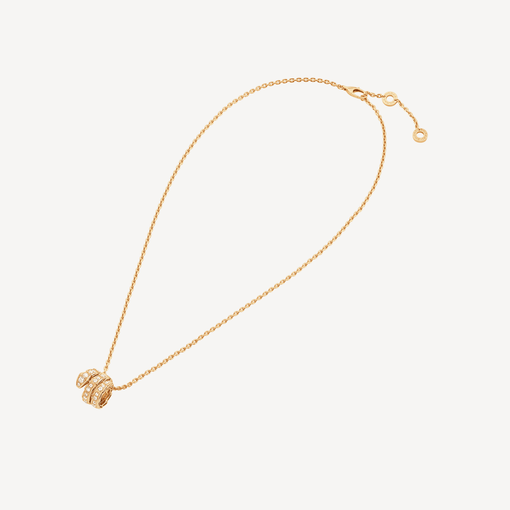 Bvlgari Serpenti Viper Pave Diamonds 18K Gold Necklace product image 3, provided for visual reference and product detail