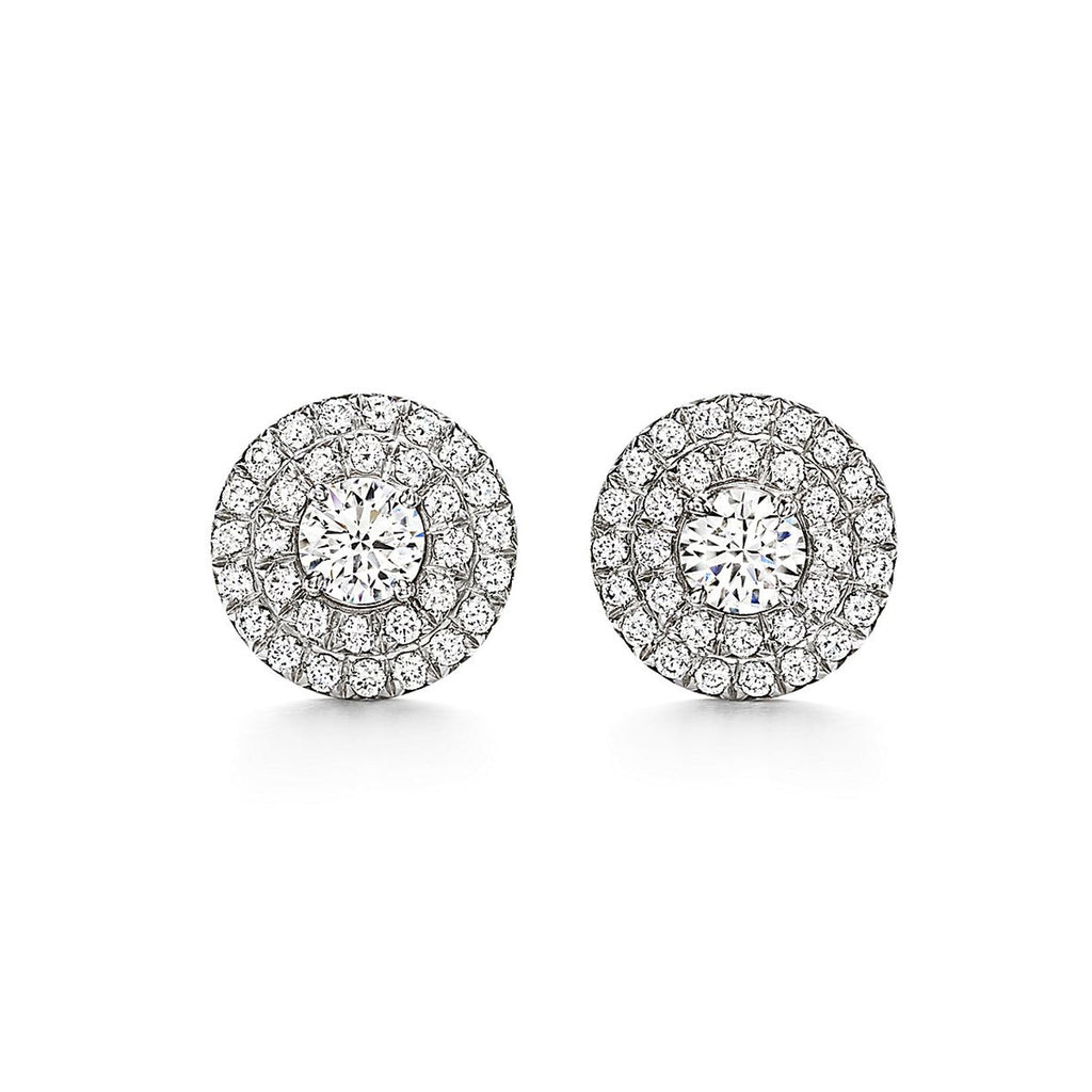 Tiffany Soleste Diamonds 18K White Gold Earrings product image 1, provided for visual reference and product detail review