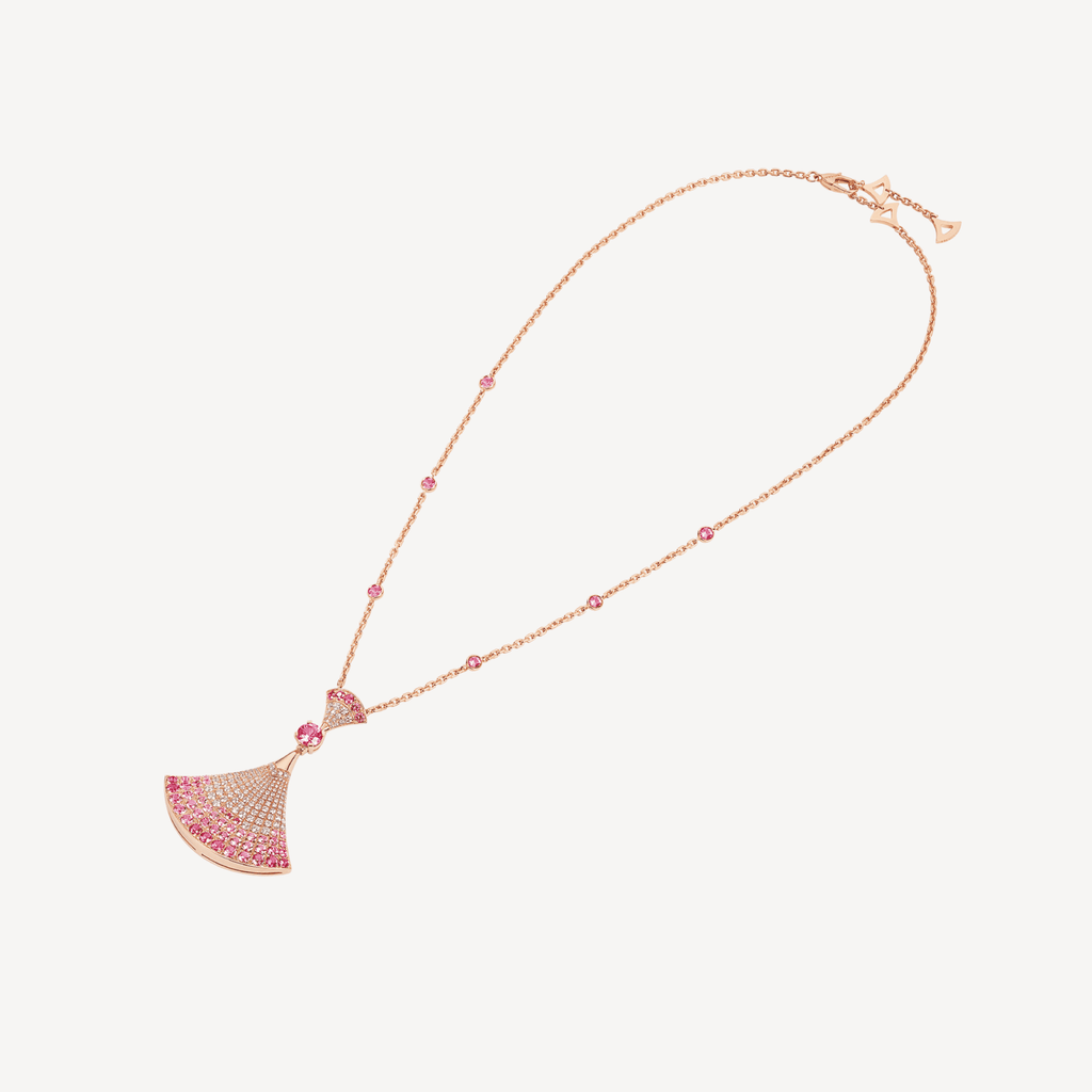 Bvlgari DIVAS' DREAM Pink Diamonds 18K Gold Necklace product image 2, provided for visual reference and product detail review