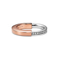 Tiffany Lock Diamond 18K Rose Gold Ring product image 1, provided for visual reference and product detail review